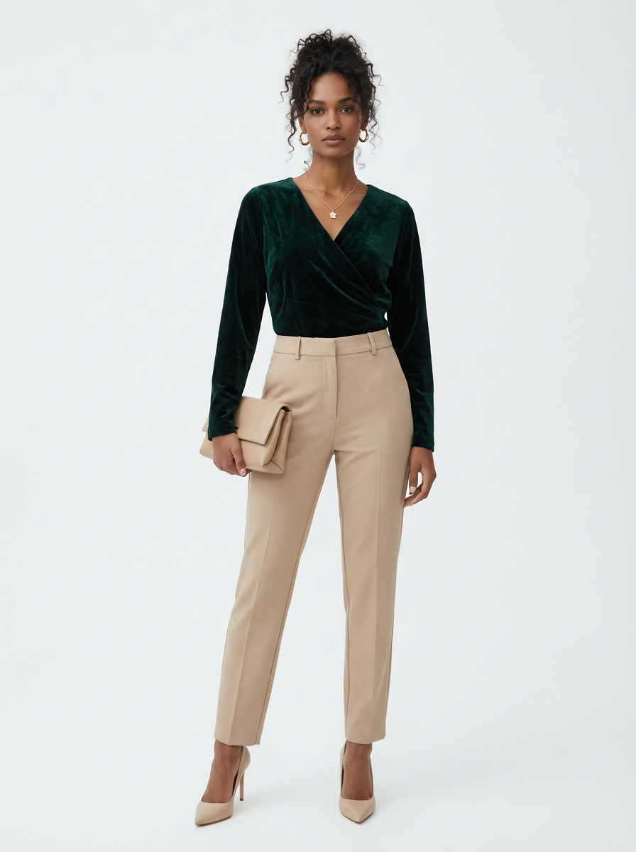 Emerald Wrap – Velvet Top