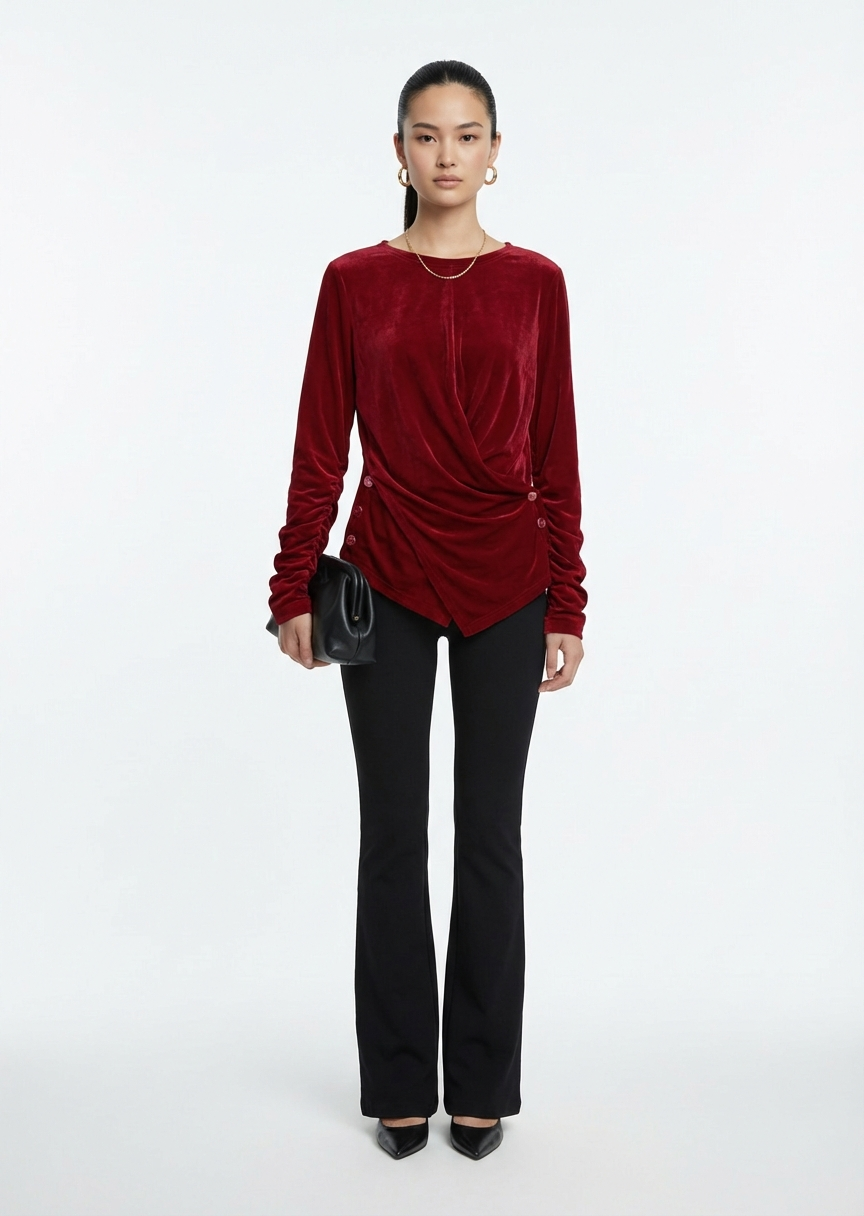 Scarlet Twist – Velvet Top