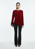 Scarlet Twist – Velvet Top